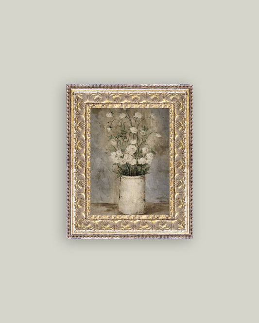 Long Stem Roses Framed Antique Art - Luxe B Co