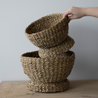 Woven Seagrass Bowl - Luxe B Co