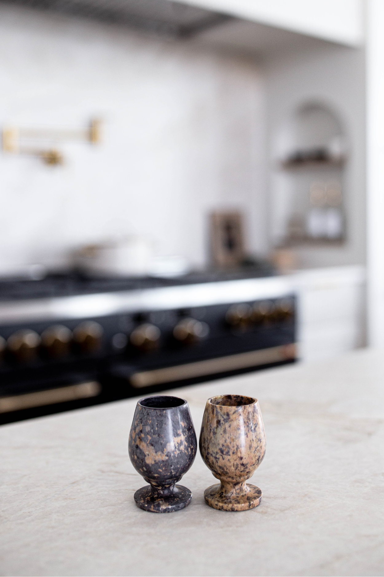 Brown Soapstone Shot Glasses | By Luxe B Co.