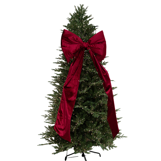 Oversized Red Velvet Bow