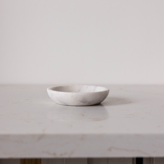 White Marble Trinket Dish | By Luxe B Co.