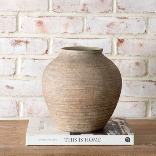 Natural Stripe Plum Vase