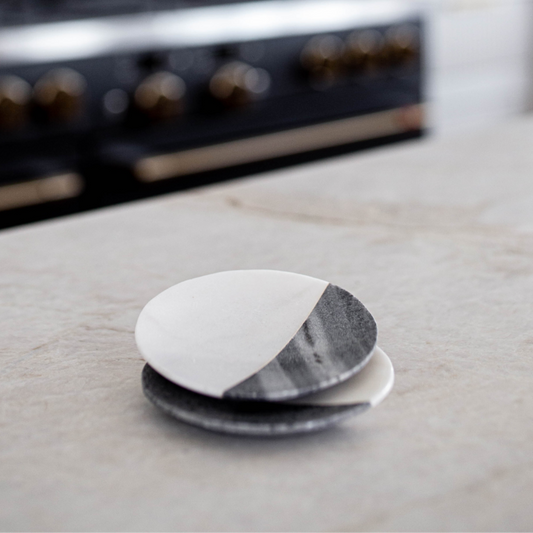Color Block White Marble Dishes | By Luxe B Co.
