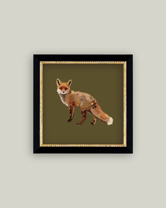 Fox Closeup Framed Antique Art - Luxe B Co
