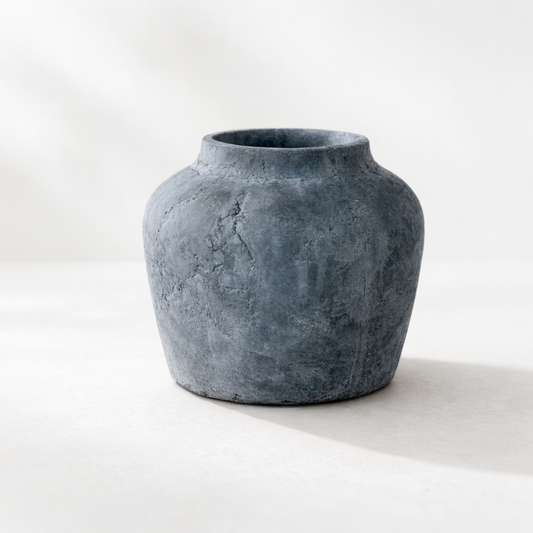 Antique Inspired Charcoal Ginger Vase | By Luxe B Co.