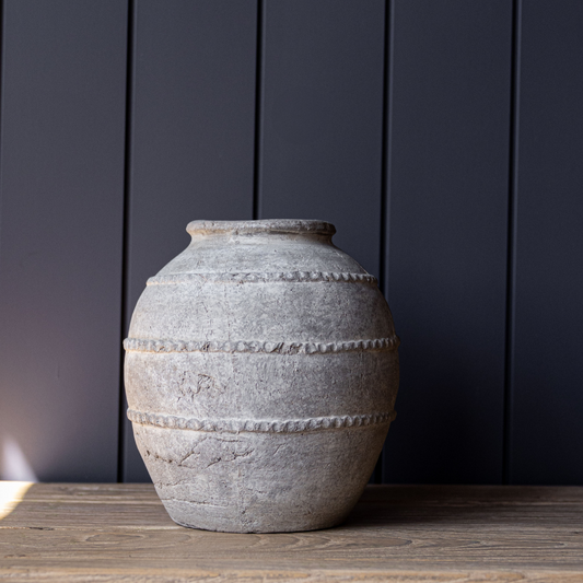 Antique Taupe Large Vase | By Luxe B Co.