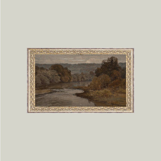 Autumn River Framed Antique Art - Luxe B Co