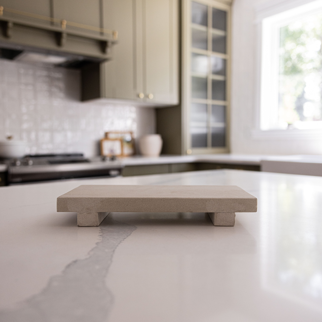 Beige Sandstone Trivet Riser | By Luxe B Co.