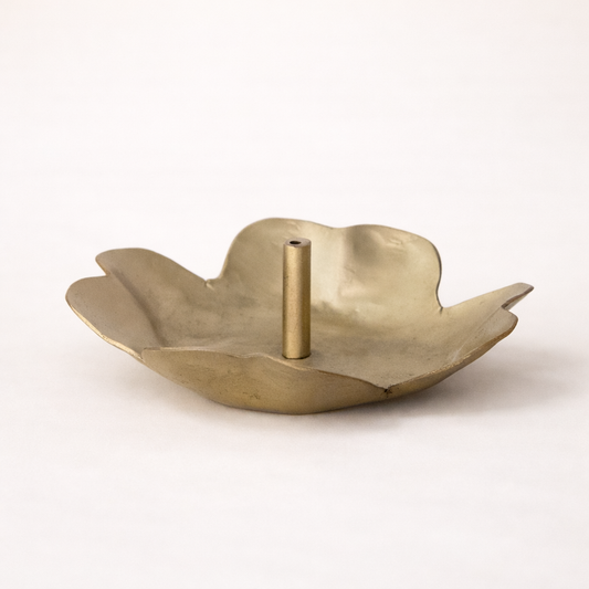 Brass Flower Shaped Incense Holder | By Luxe B Co.