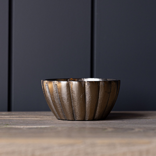 Champagne Scalloped Bowl | By Luxe B Co.