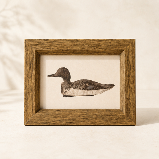 Décoration murale « Wooden Duck Decoy » style antique