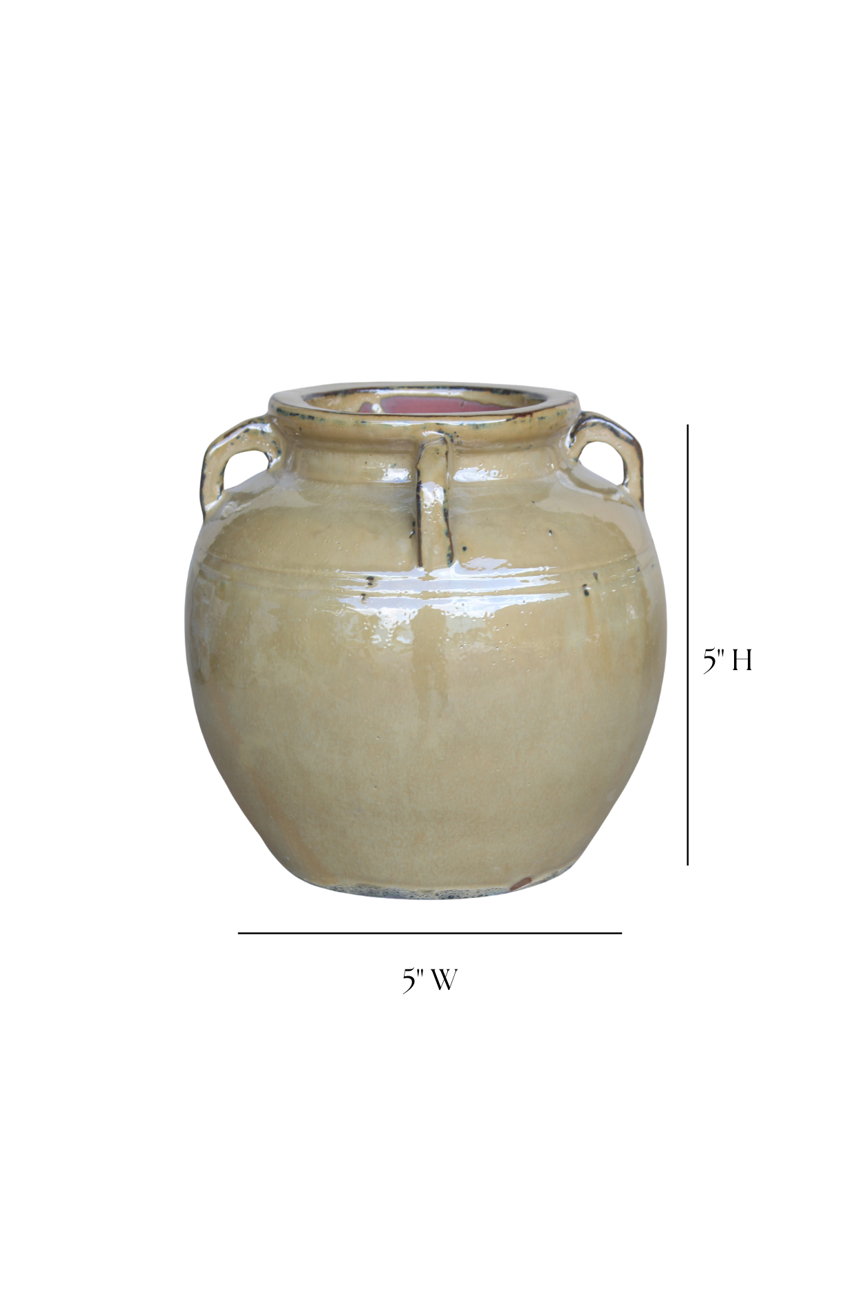 Chevalier Glazed Vase With Handles | By Luxe B Co.