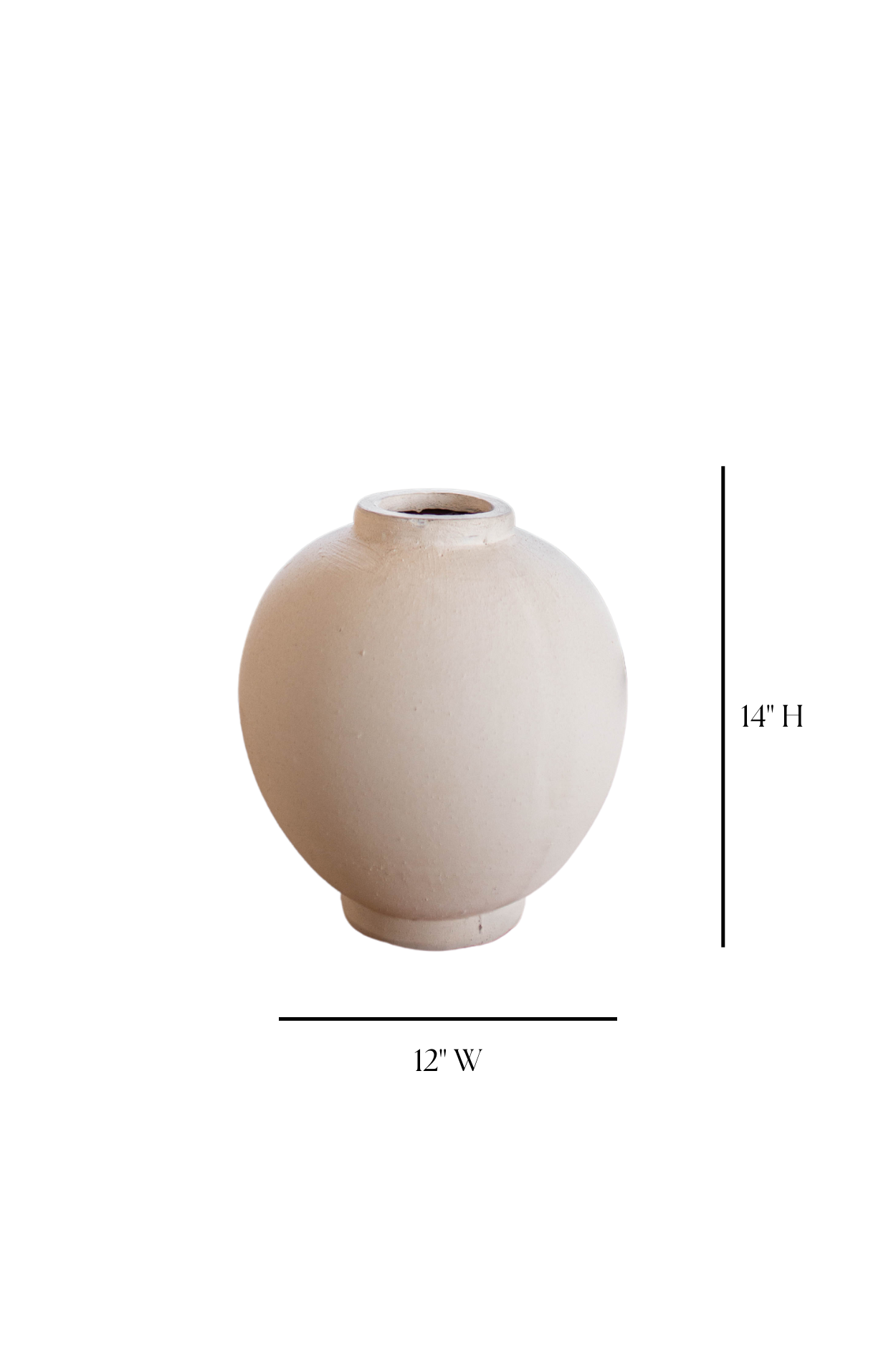 Chios Cream Round Vase Pot - Luxe B Co