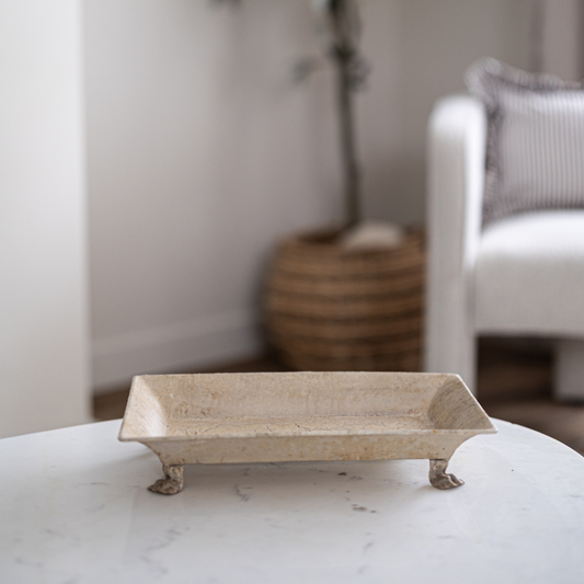Coquille Rectangular Tole Tray - Luxe B Co