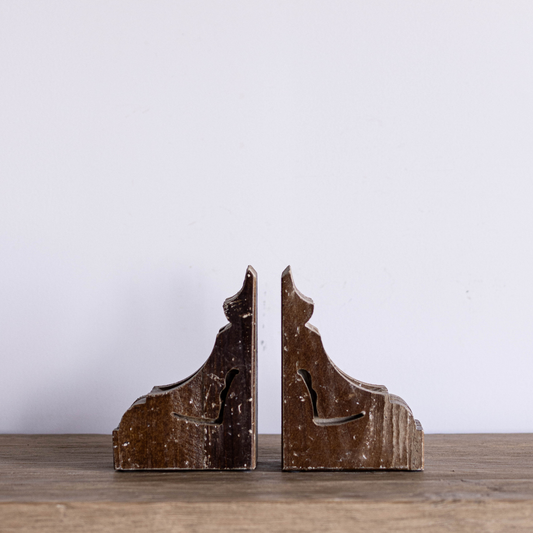 Corbel Wooden Bookends By Luxe B Co.