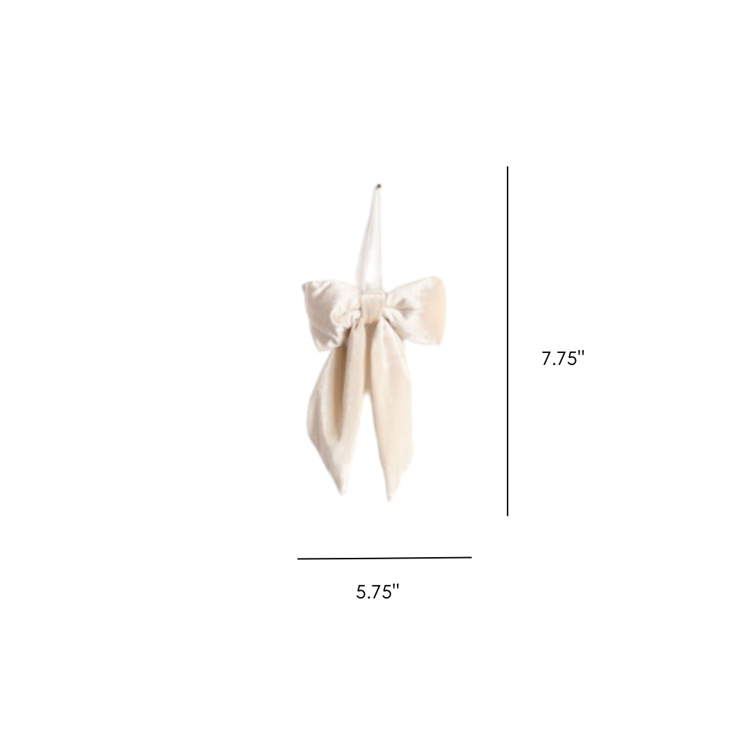 Cream Velvet Bows | By Luxe B Co.
