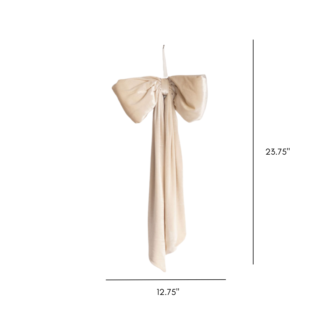 Cream Velvet Bows | By Luxe B Co.