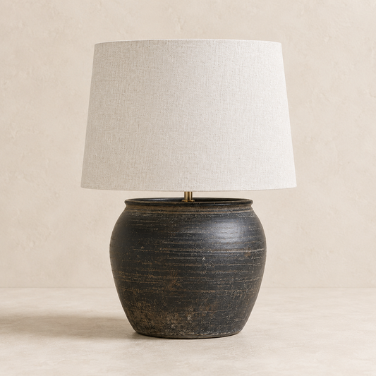 Cunmin Pot Clay Table Lamp By Luxe B Co.