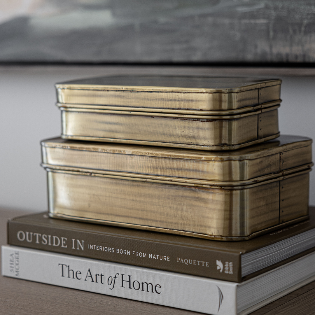 Decorative Brushed Bronze Boxes | By Luxe B Co.