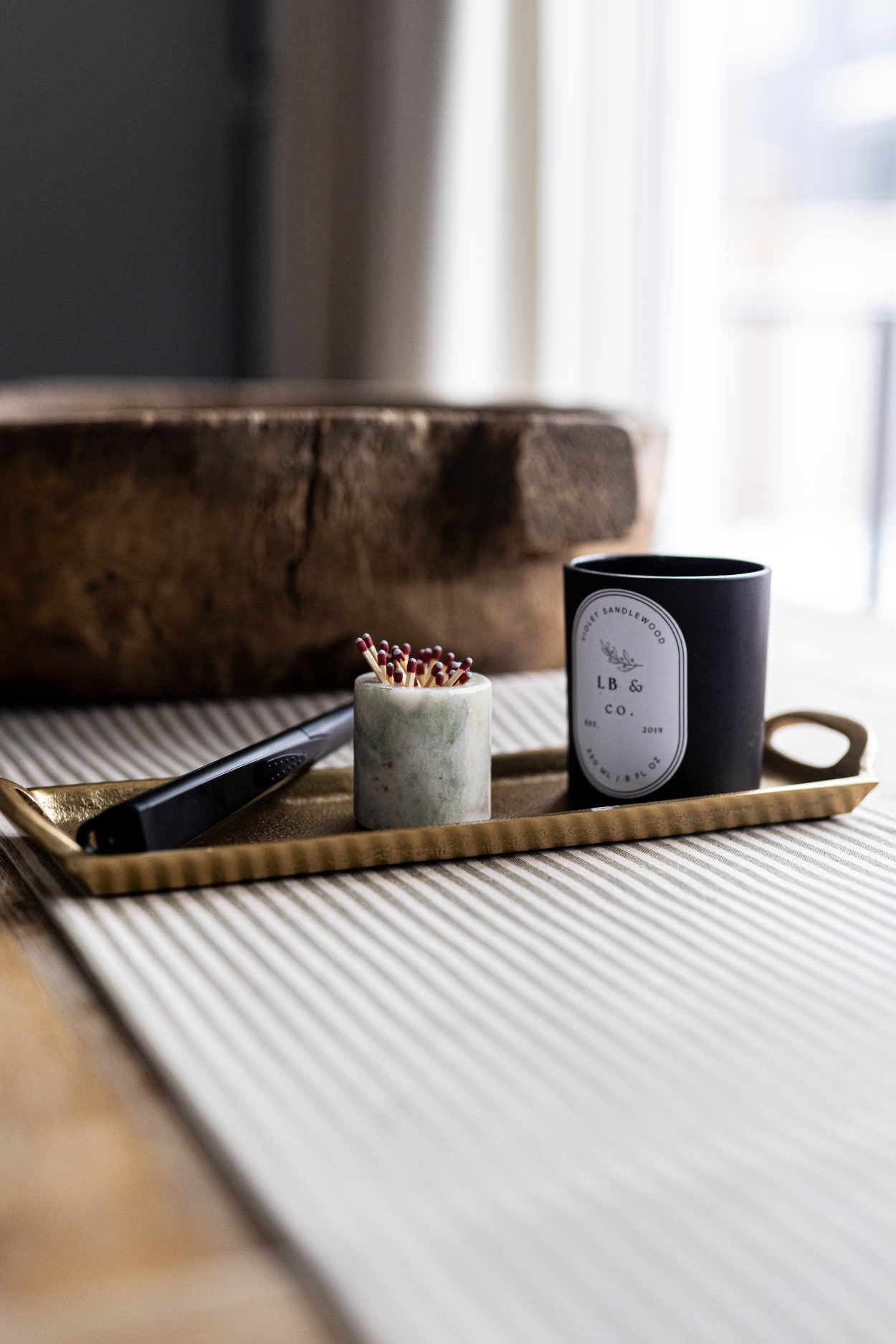 Gold Aluminum Rectangle Tray | By Luxe B Co.