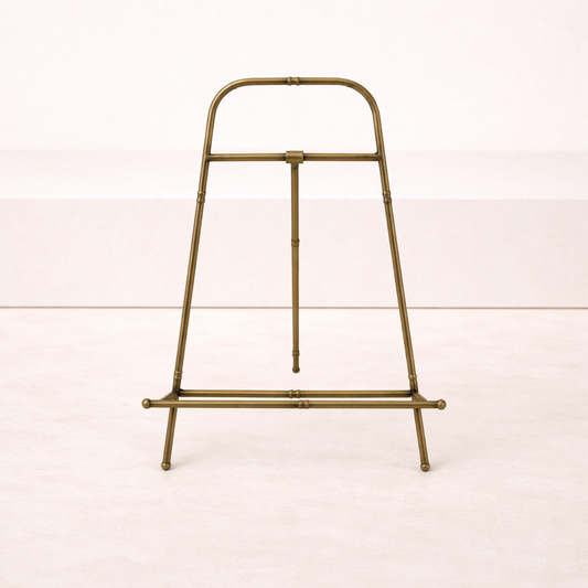 Gold Finish Metal Arched Easel | By Luxe B Co.