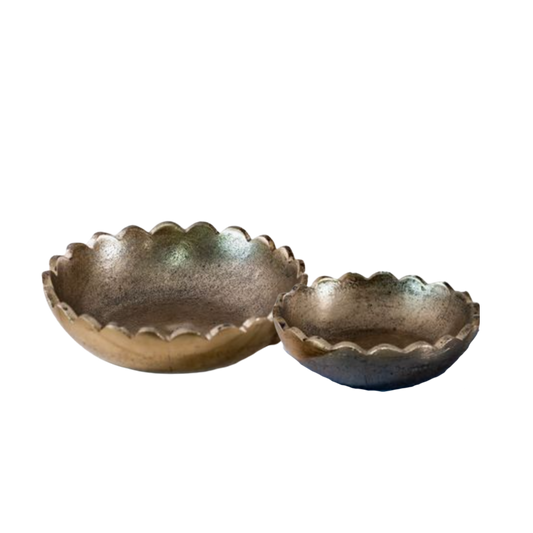 Gold Scallop Bowls | By Luxe B Co.