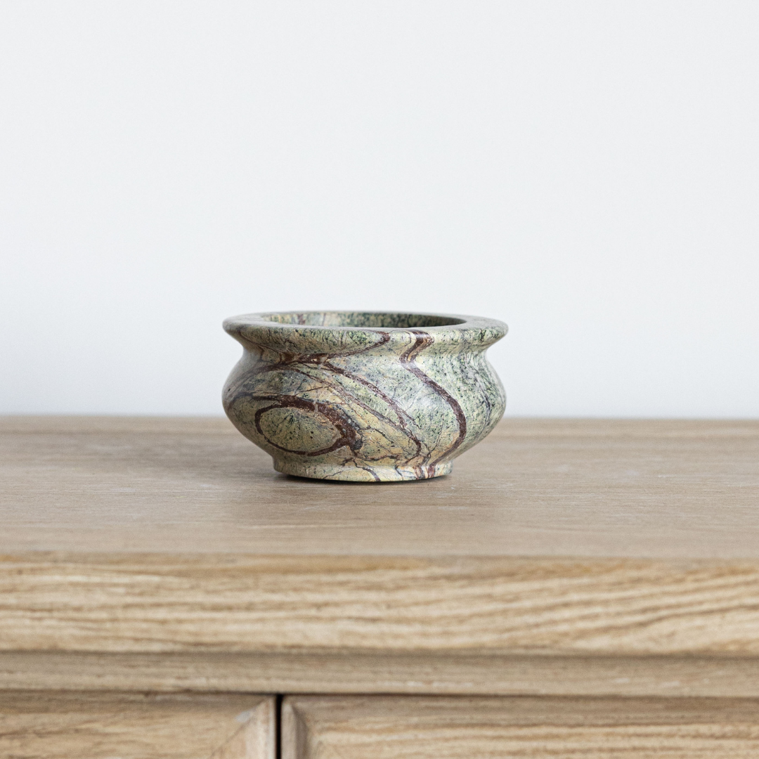 Green Bidasar Stone Bowl | By Luxe B Co.