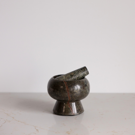 Green Forest Marble Mortar & Pestle By Luxe B Co.