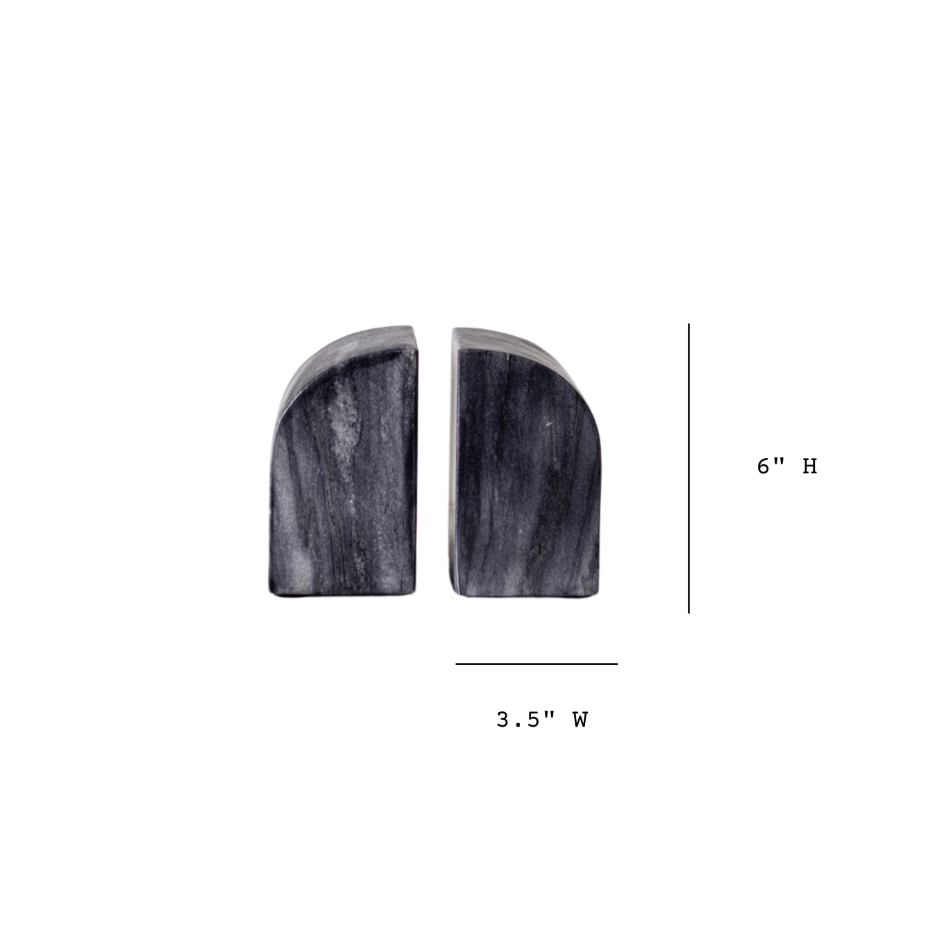 Grey Marble Bookends | By Luxe B Co.