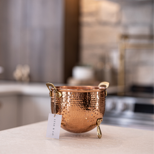 Hammered Copper Kitchen Strainer By Luxe B Co.