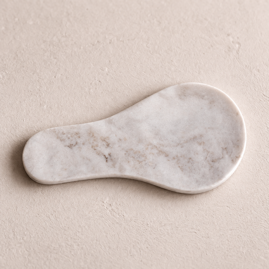 Hand Cut Marble Spoon Rest By Luxe B Co.