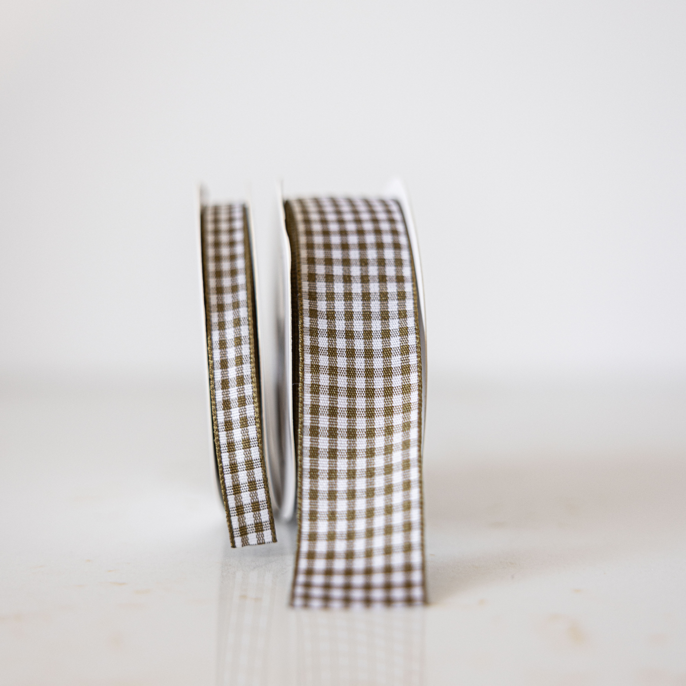 Gingham Olive Ribbon Holiday Decor | By Luxe B Co.