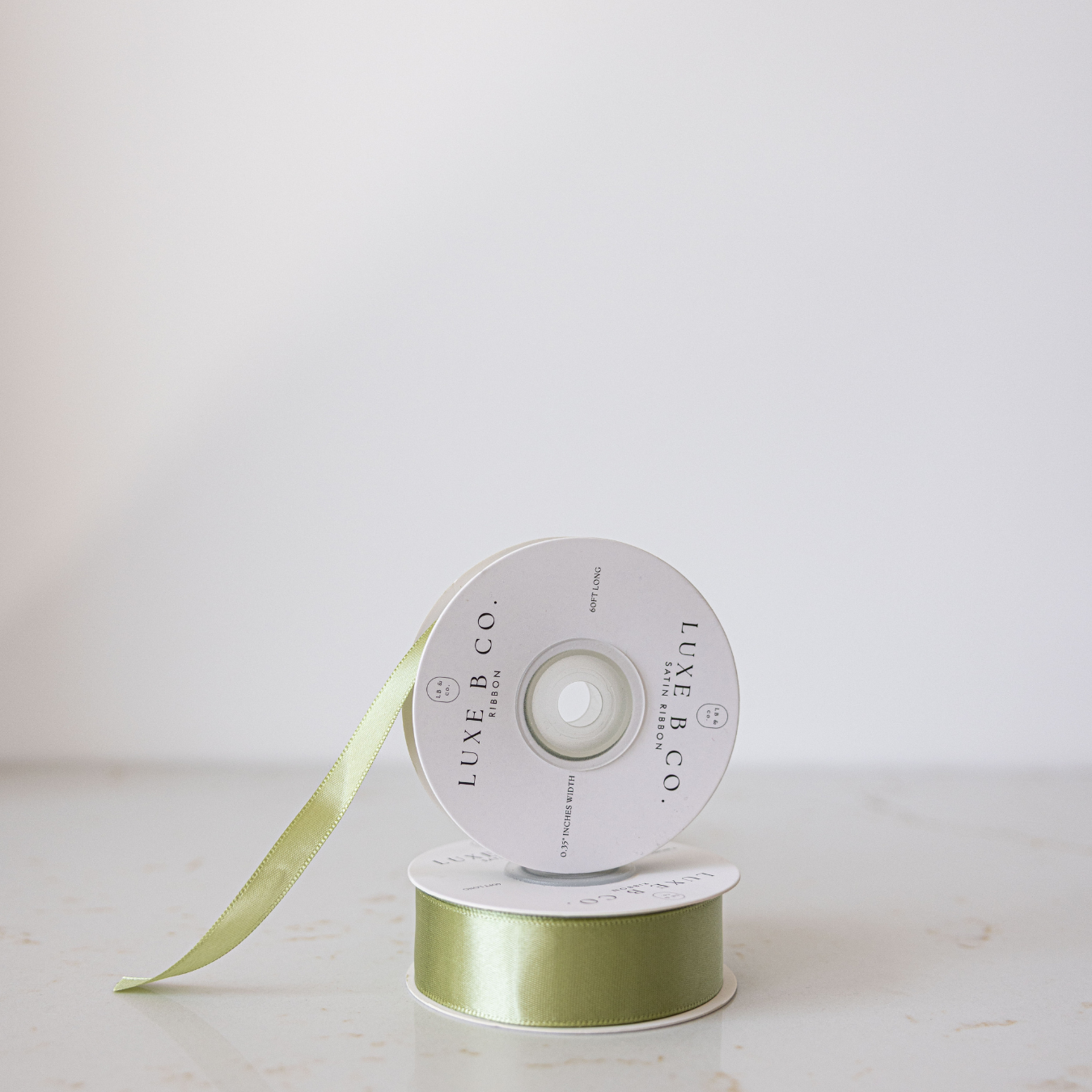Sage Satin Ribbon Holiday Decor | By Luxe B Co.