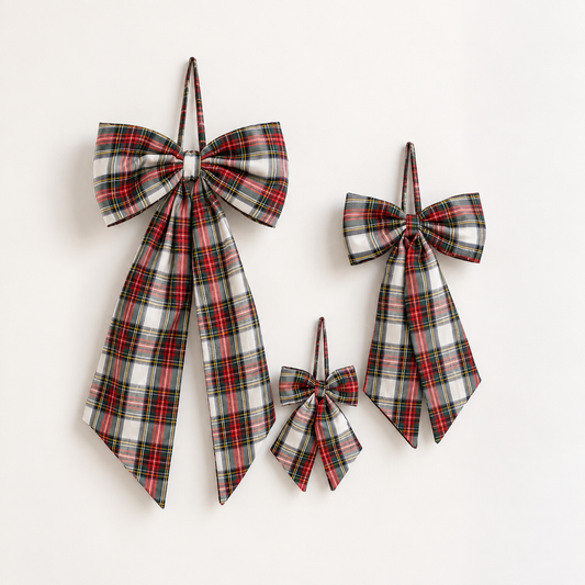 Holiday Plaid Bows By Luxe B Co.