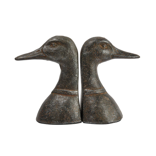 Iron Duck Head Bookends | By Luxe B Co.
