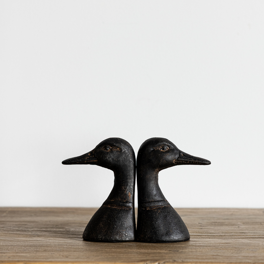 Iron Duck Head Bookends | By Luxe B Co.