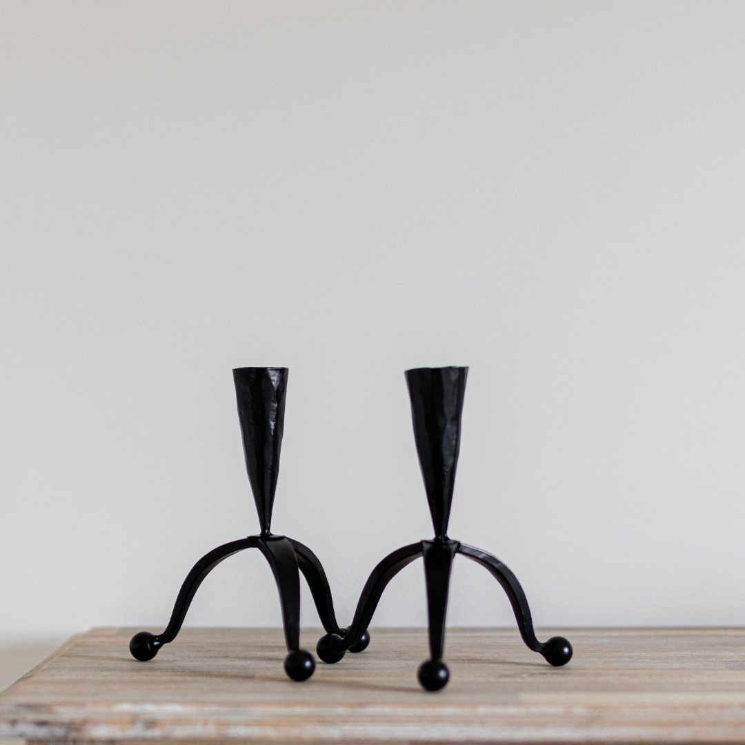 Iron Taper Candlestick Holder | By Luxe B Co.