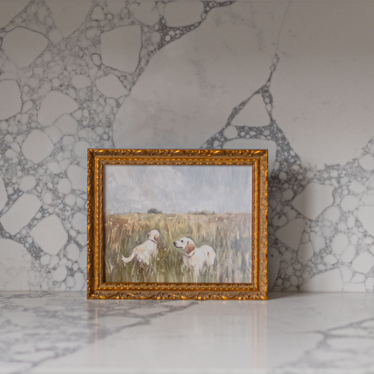 Labrador Retriever | French Brass Gold Mould Framed Art