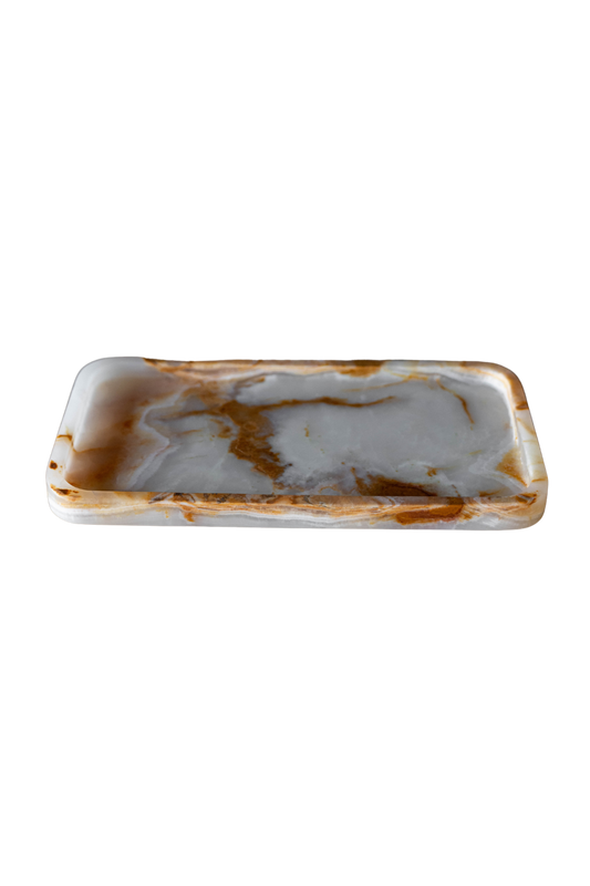 Light Green Onyx Marble Tray | By Luxe B Co.