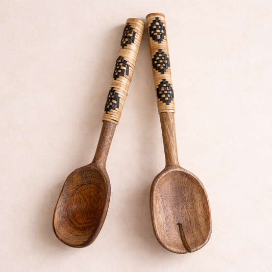 Mango Wood Salad Servers | By Luxe B Co.