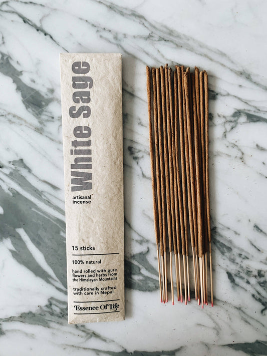 Natural Artisanal White Sage Incense | By Luxe B Co