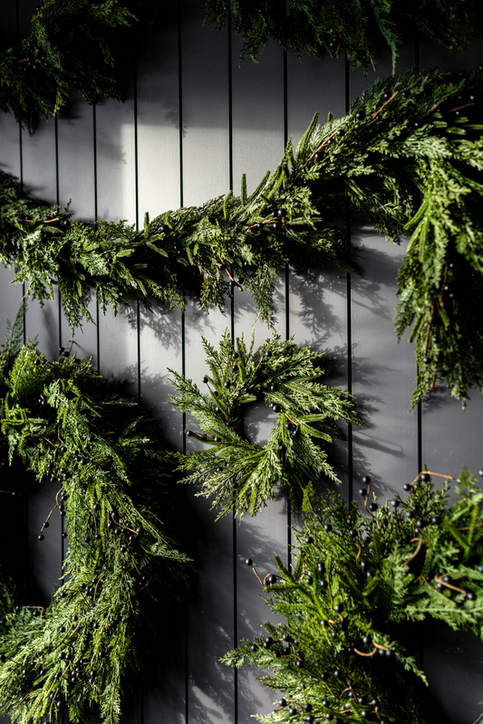 Blue Plum Berry Norfolk Cypress Real Touch Collection | By Luxe B Co.