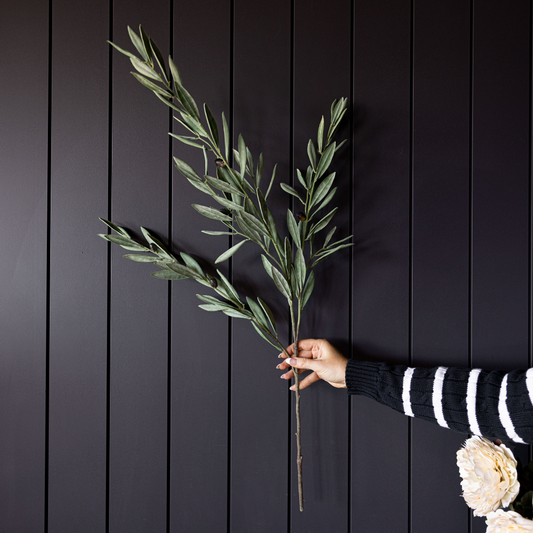 Olive Branches Green Faux Stems | By Luxe B Co.