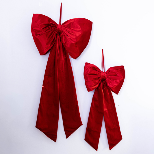 Oversized Ralph Red Velvet Bow By Luxe B Co.