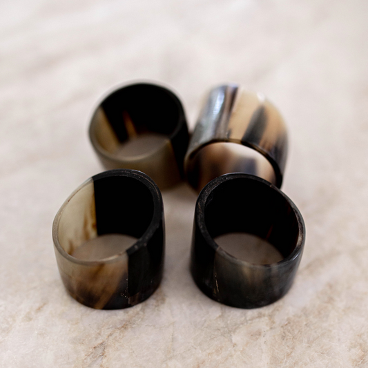 Recycled Horn Napkin Rings | By Luxe B Co.