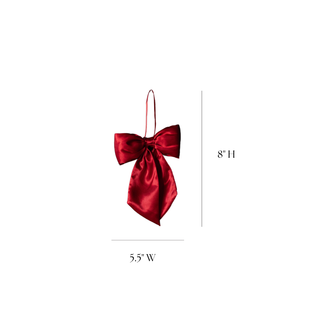 Red Satin Bows | By Luxe B Co.