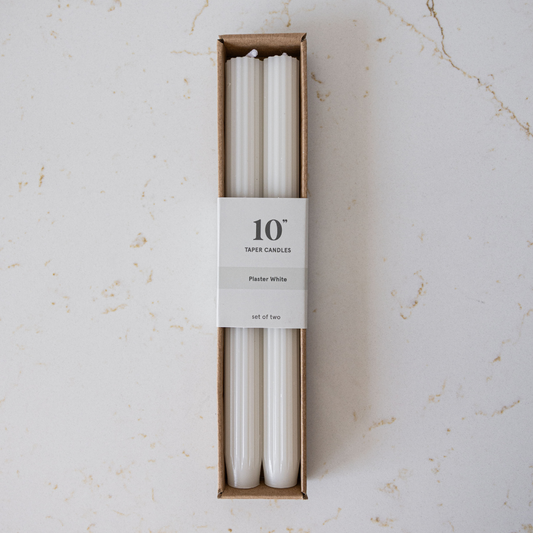Ribbed Taper Candle | By Luxe B Co.