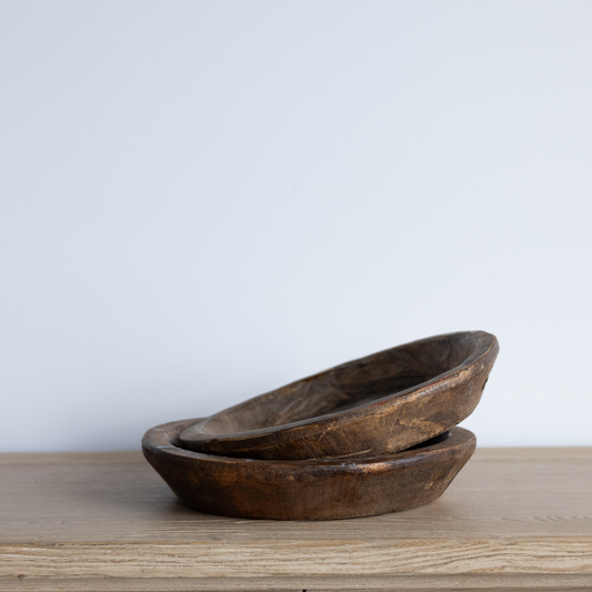 Round Walnut Bowl | By Luxe B Co.