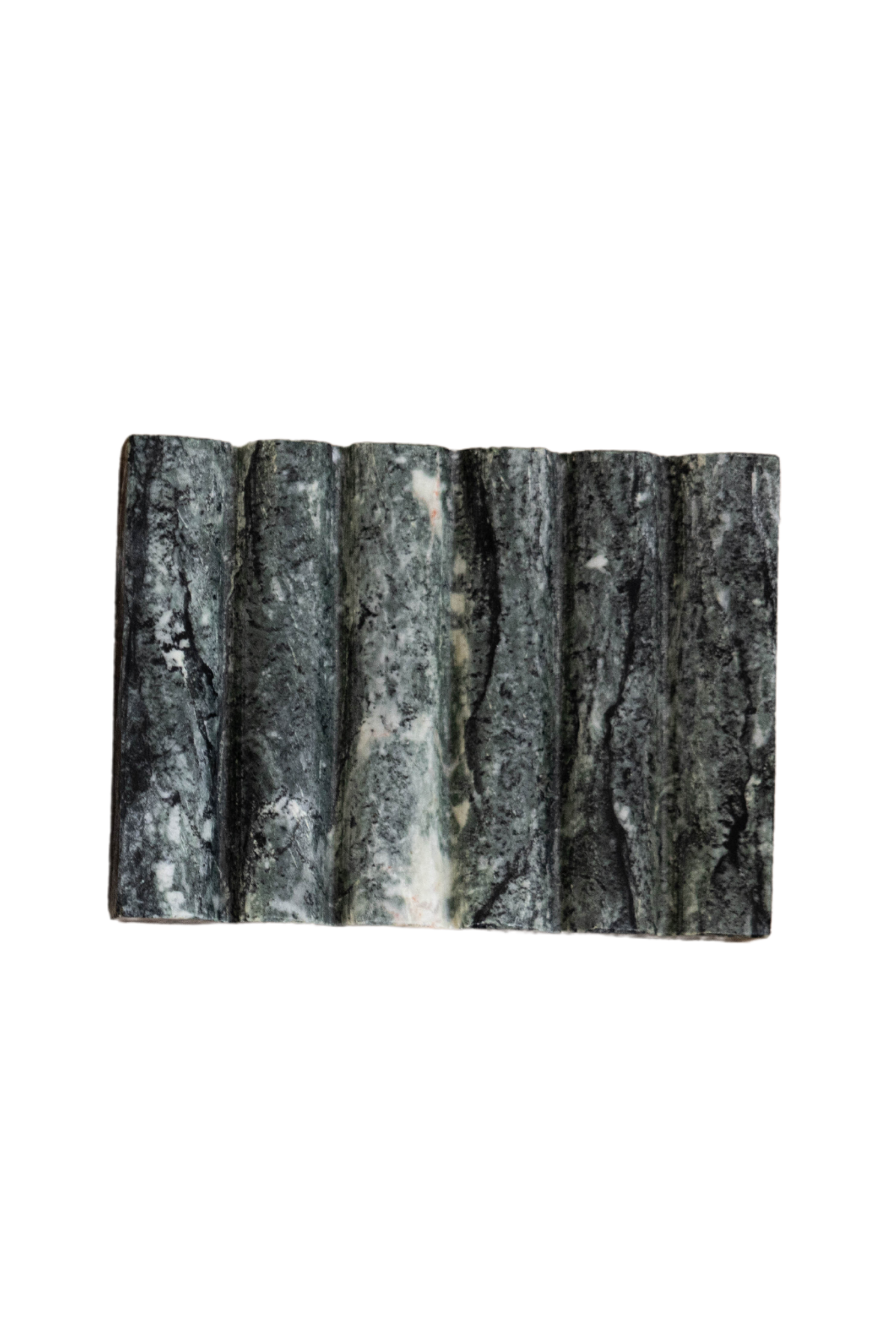 Green Marble Scallop Soap Dish | By Luxe B Co.