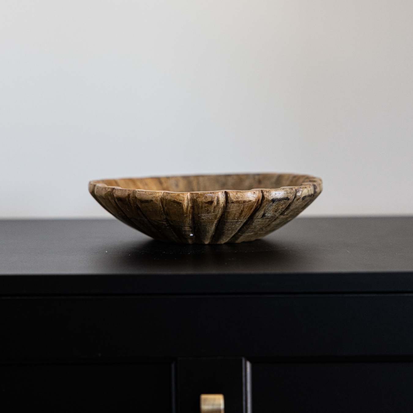 Scallop Mango Wood Bowl | By Luxe B Co.